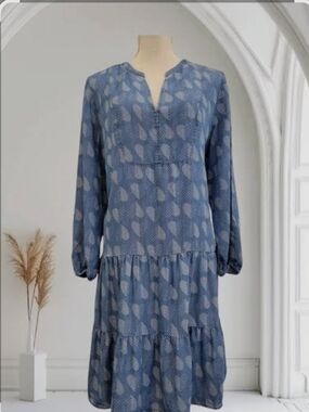 Tommy Hilfiger Polka Dot Heart Dress Sz L